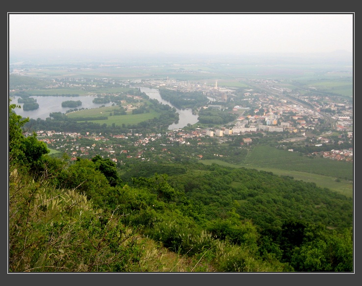 Lovoš, pohled na Lovosice