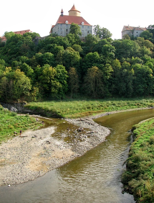vypuštěná Brněnská přehrada