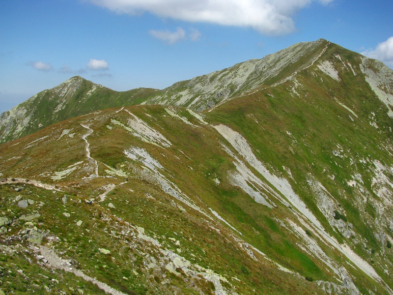 Západní Tatry, Jakubiná a Hrubý vrch z Vyšné Magury