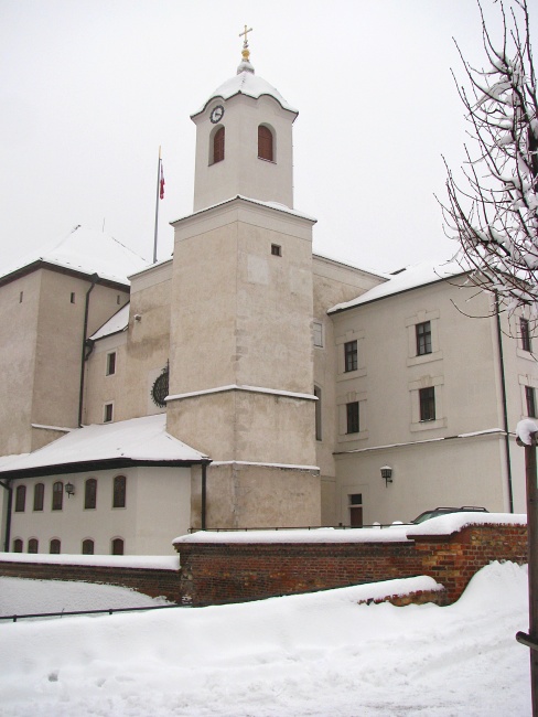 Špilberk v zimě