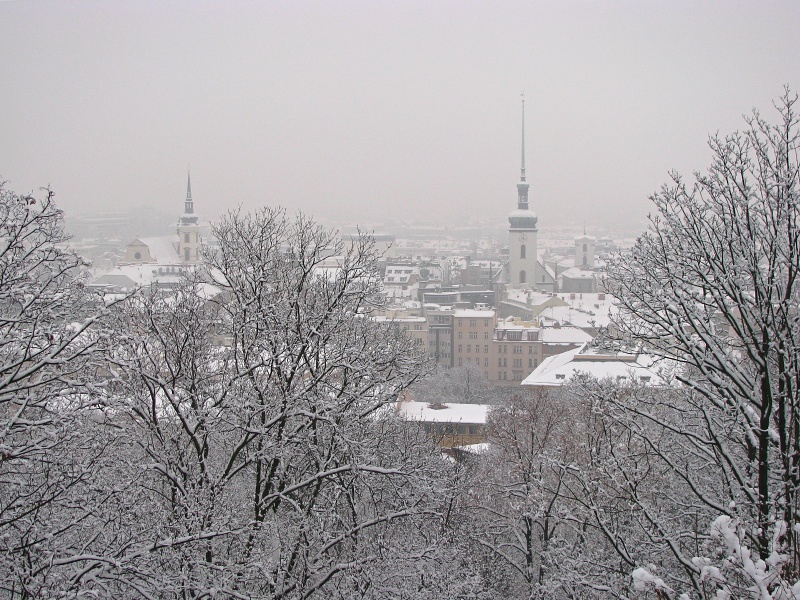 Špilberk v zimě