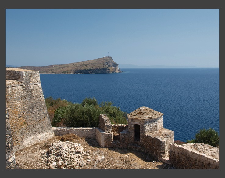 Albánie, Himarë - pevnost Aliho Pašie