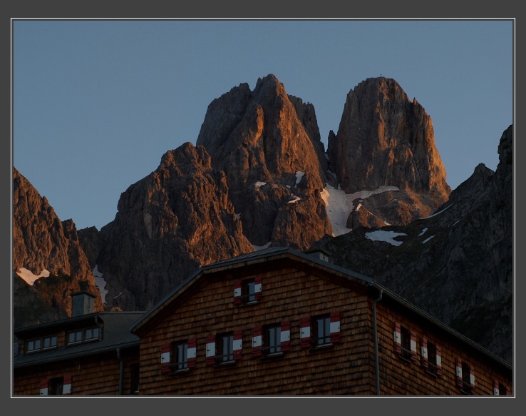 Bischopsmütze od chaty Hofpürglhütte