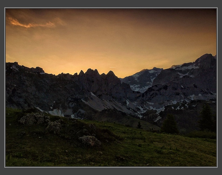 ráno od chaty Hofpürglhütte