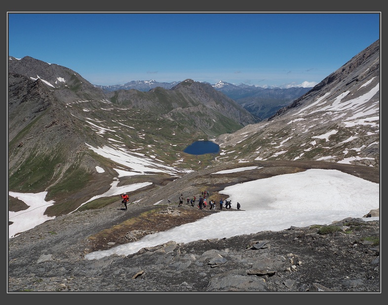 klesání do sedla Col Vieux