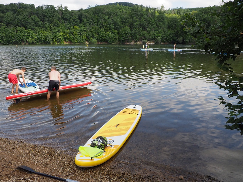 Brněnská přehrada na paddleboardu