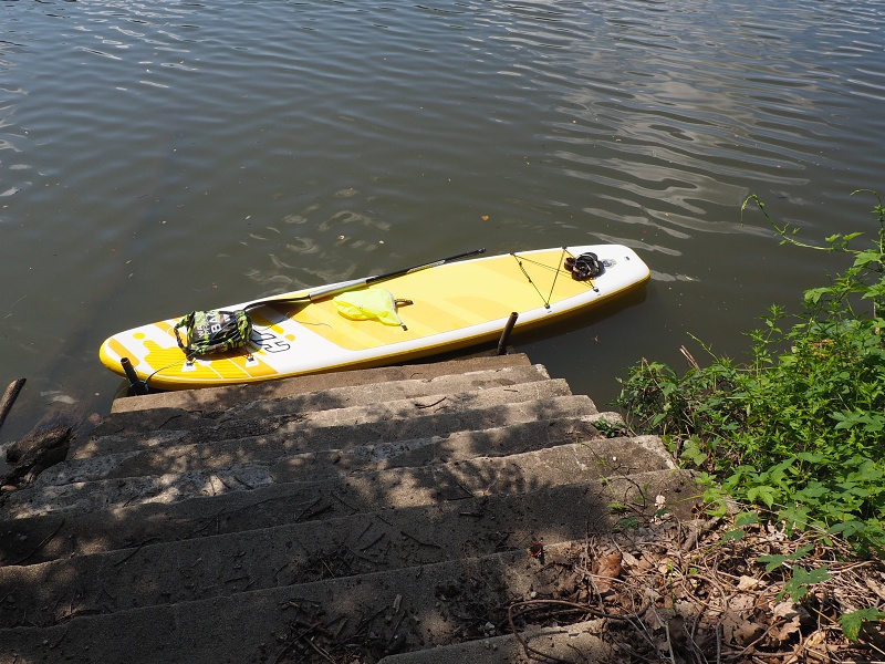 Brněnská přehrada na paddleboardu