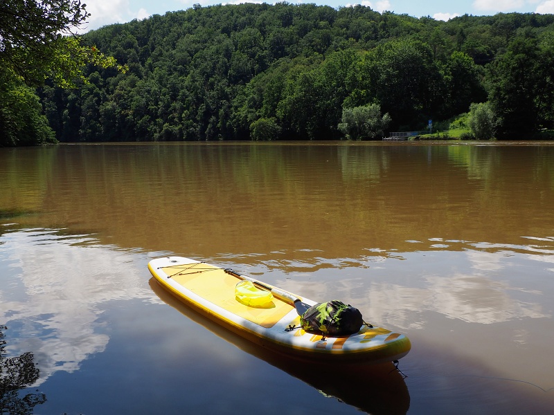 Brněnská přehrada na paddleboardu