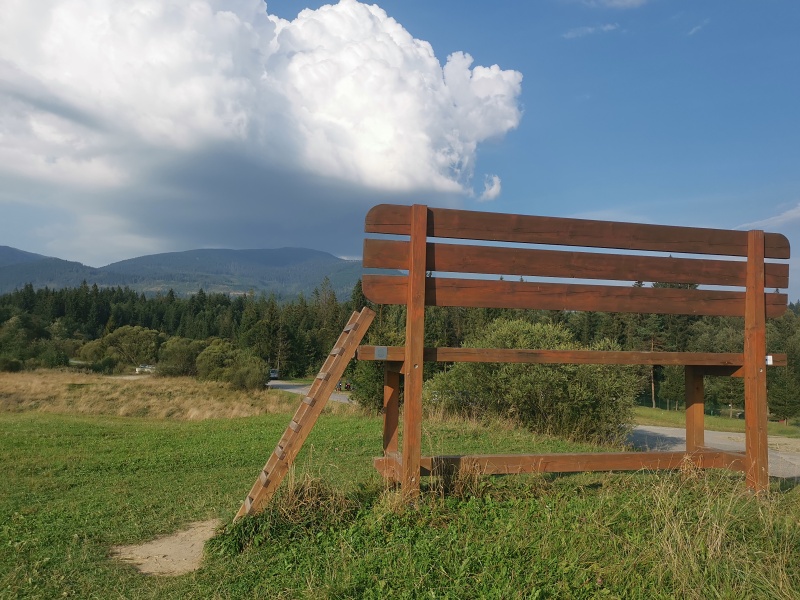 vrchol Babí hory od chaty Slaná voda