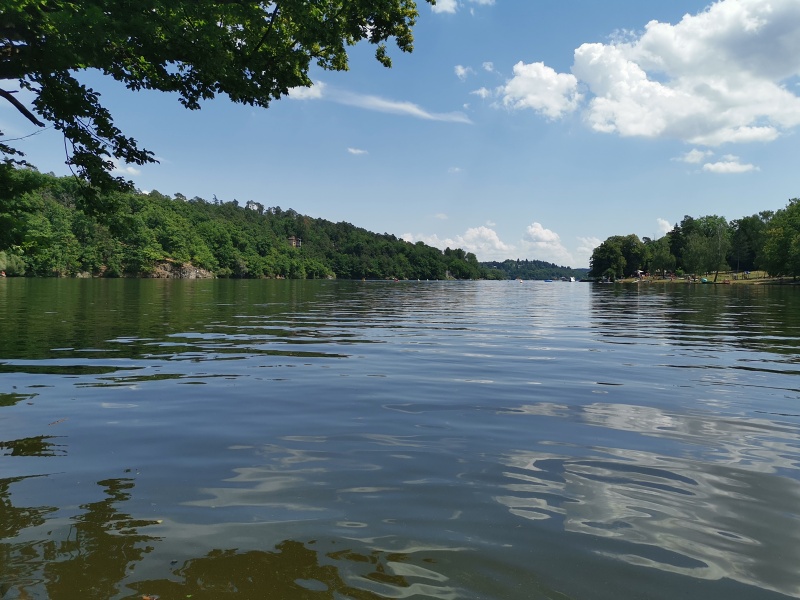 Brněnská přehrada na paddleboardu