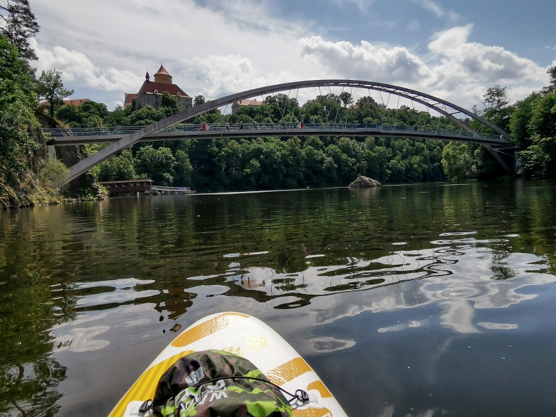 Brněnská přehrada na paddleboardu