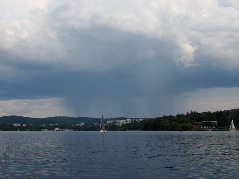 Brněnská přehrada na paddleboardu