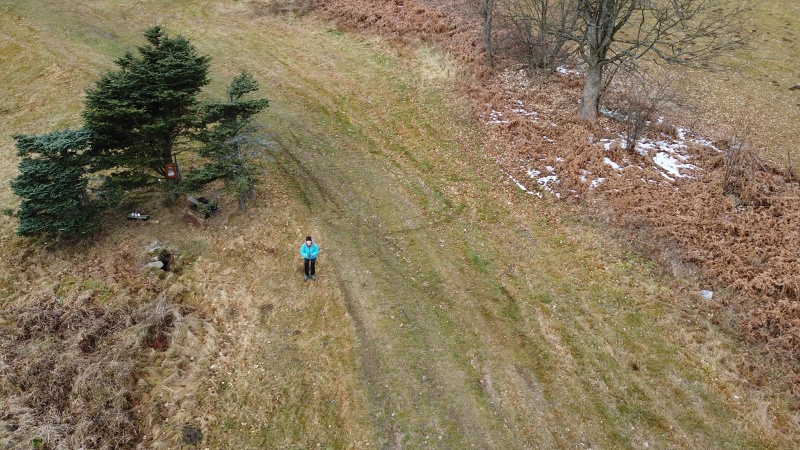 z Rovečného na rozhlednu Horní les