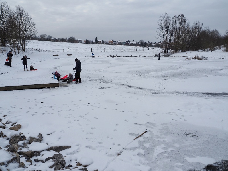 vodní nádrž V Luhu na Ochozském potoce