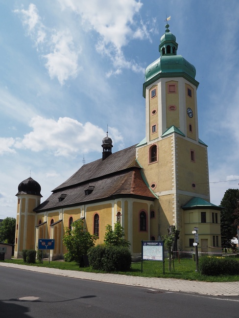 Horní Blatná, kostel svatého Vavřince