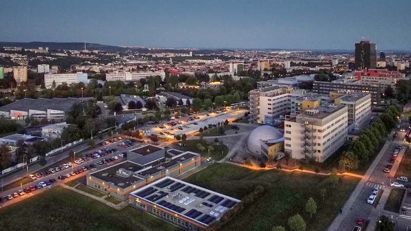 z areálu kolejí pod Palackého vrchem