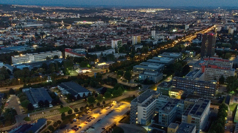 z areálu kolejí pod Palackého vrchem